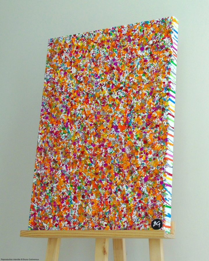 Confettis 1 Bruno Guévenoux Artiste Contemporain amiénois, Peintre