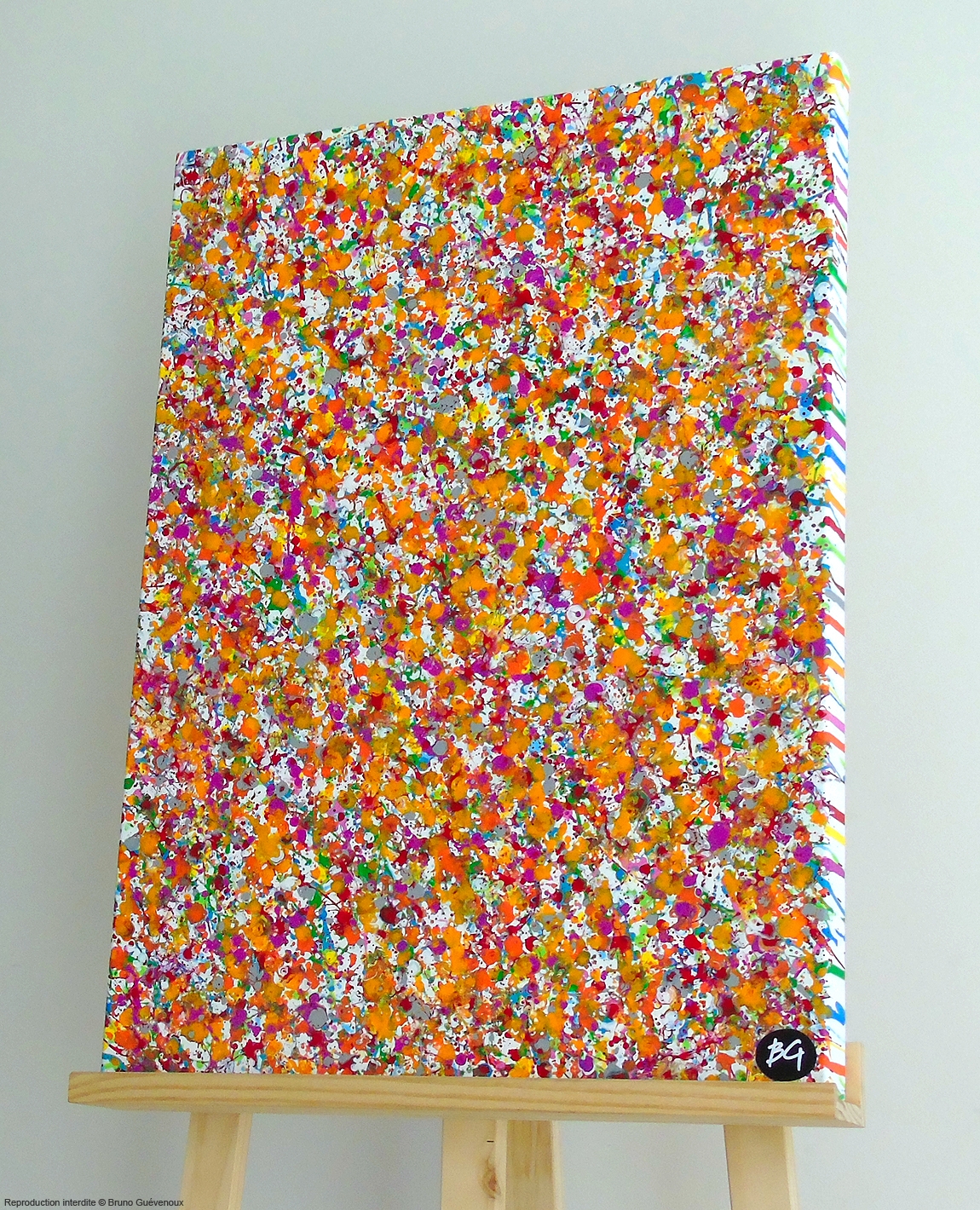 Confettis 1 Bruno Guévenoux Artiste Contemporain amiénois, Peintre