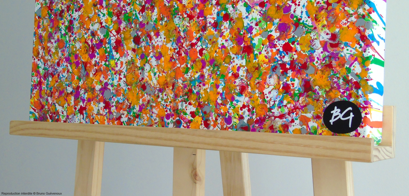 Confettis 1 Bruno Guévenoux Artiste Contemporain amiénois, Peintre