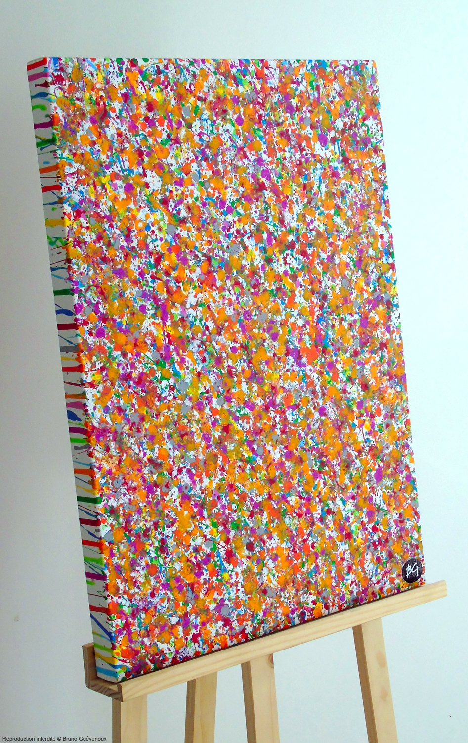 Confettis 1 Bruno Guévenoux Artiste Contemporain amiénois, Peintre