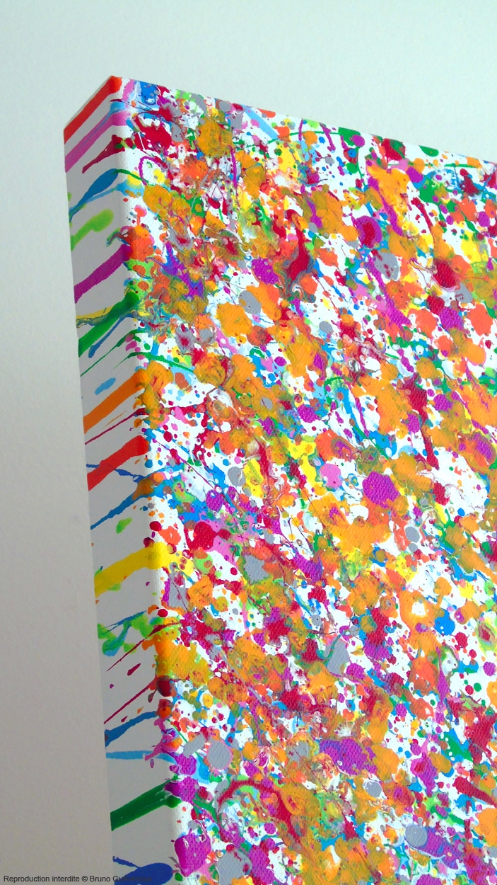 Confettis 1 Bruno Guévenoux Artiste Contemporain amiénois, Peintre