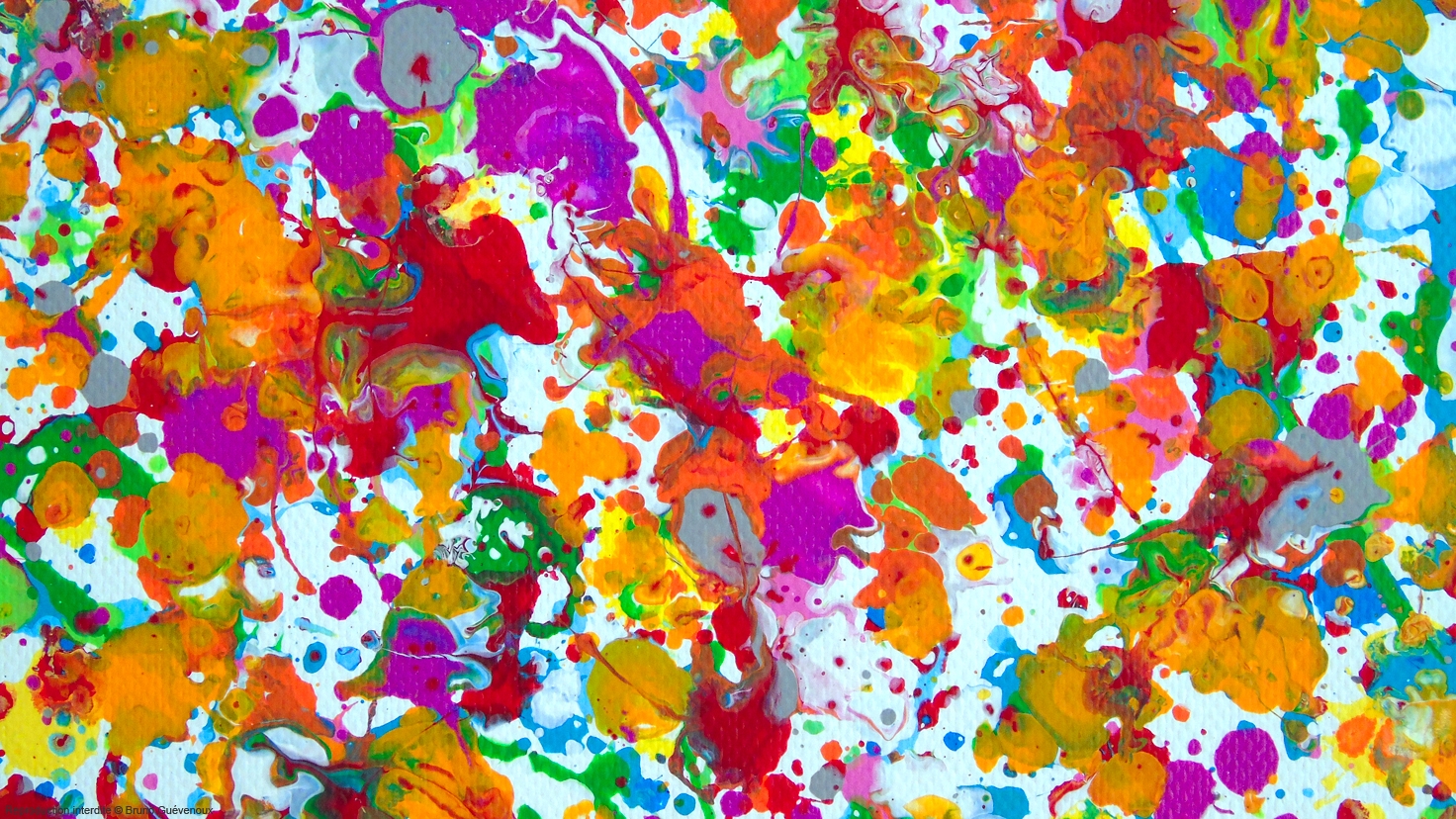 Confettis 1 Bruno Guévenoux Artiste Contemporain amiénois, Peintre