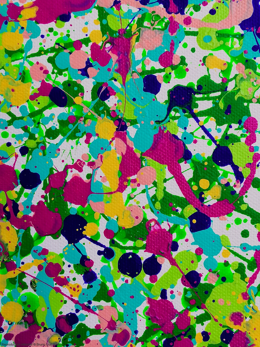 Confettis 2 Bruno Guévenoux Artiste Contemporain amiénois, Peintre